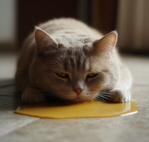 Gato vomitando barcelona